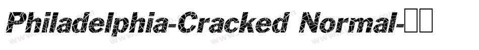 Philadelphia-Cracked Normal字体转换
